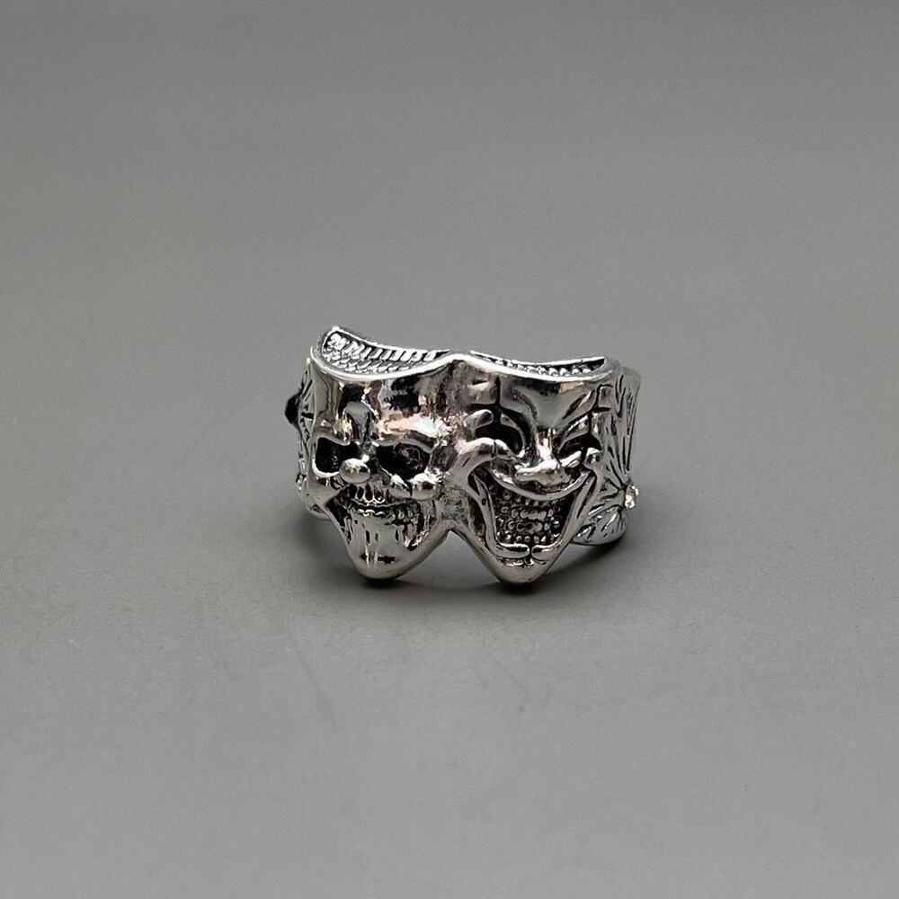 Y2k vintage silver double clown
